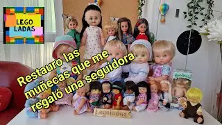 Restauro tooodas las muñecas que me regaló una seguidora. 😀👀