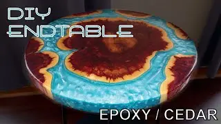 DIY Endtable or Nightstand Epoxy and Cedar Upcycled &ndash; Ultimate Tutorial!