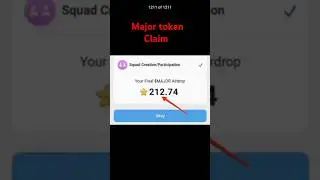 Major token Claim #earningapp #major #shorts #shortvideo