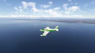 Microsoft Flight Simulator 2024: landing at Sokhumi, Georgia/Abkhazia (UGSS) with the Piper Comanche