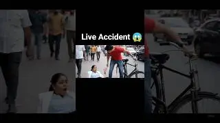 Live accident News Reporter 😱 or cycle road crash live record Funny crash ever #accident #crash #ai