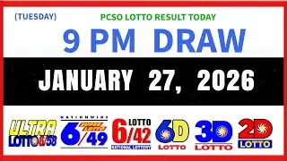 Lotto Result Today 9pm Draw January 27 2026 PCSO