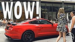 2015 SHELBY GT350R SCARES WOMEN!!
