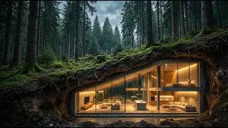 I Built a Secret Underground Modern Mansion Beneath the Forest Floor | Hidden Luxury Survival Home