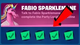 Fabio Sparklemane Questline Full Complete Guide (Party Locale) - Fortnite Challenge
