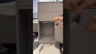 It is so convenient to have a hidden Lock #furniture  #practicalsavingspace#invisible cabinet