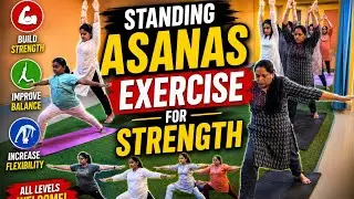 🧘‍♀️Daily Standing Yoga for Women | Strong Body & Calm Mind#dailyyoga #yogaindia #workoutathome 