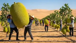 Unbelievable! Giant Jackfruit from Desert to Clean Factory Process