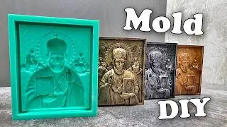 Making a Silicone Mold for Casting Holy Icons from Plaster DIY