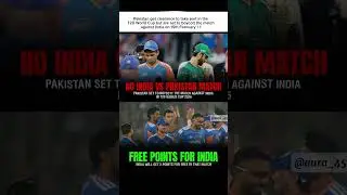 Pakistan boycott 🤣 ! 2 point Free for india.#indvspak #boycott