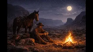 Music ambient lonely cowboy in the night