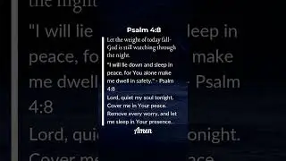 Night Prayer for Peace | Psalm 4:8 Sleep in God's Safety