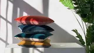 Btyrle Velvet Throw Pillow Covers 18x18 Inch Set of 4 Soft Decorative Velour Pillowcases