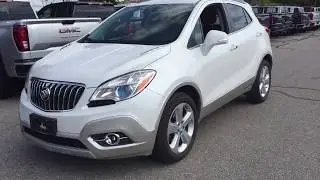 White 2015 Buick Encore FWD 4dr Leather Review Oshawa null - Mills Motors Buick GMC L1102A