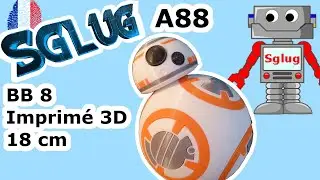Star wars BB8 imprimer en 3D de 18 cm