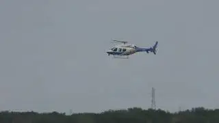 G RIDB National Grid Bell 429 Global Ranger Helicopter lands Cambridge UK 9june2020 110p belchamp