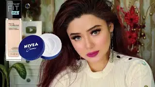 Makeup In Deep Detail using Fit Me Foundation | Party Makeup | HD Glam Winter Makeover