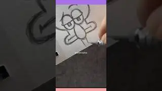 squidgward 🐙🔥#yt #drawing #art #tutorial #trending #squid #cartooncharacter @ArtwithAliya247
