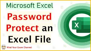 Password Protect Excel File | Set Password on Excel Workbook | Secure Excel File with Password