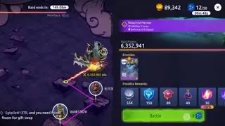 Age of Magic: Nightmare Raid - Thane Arg boss node with Full witches Coven team in 1 go