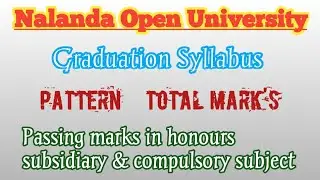 Nalanda Open University Graduation Syllabus