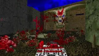doom tnt on an xbox, last call map30 got back to it