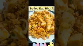 Boiled Egg Bhurji🥚 / Egg Bhurji Recipe #shorts