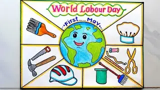 Labour Day Drawing|Labour Day Chart|Labour Day Poster|Labour Day Drawing easy For Kids and Toddlers