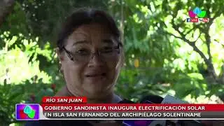 Nicaragua inaugura electrificaci&oacute;n solar en Isla San Fernando del archipi&eacute;lago Solentiname