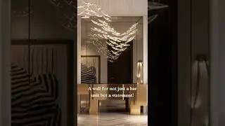 Luxury Full Wall Bar Unit from China| Leather & Wood Crockery Cabinet Design