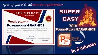 #18 How to make a certificate in microsoft powerpoint 🔥🔥🔥🔥🔥#PowerpointGRAPHICS🔥🔥🔥🔥🔥🔥