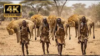 Extreme Survival in Africa: The Hadzabe Tribe and Lions Compete for Territory