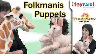 Бесшерстный кот-сфинкс и другие куклы от Folkmanis &mdash; Выставка игрушек 2025 года.