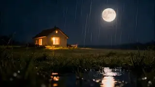 Soft Piano & Light Rain for Deep Relaxation and Sleep Peaceful Night Vibes