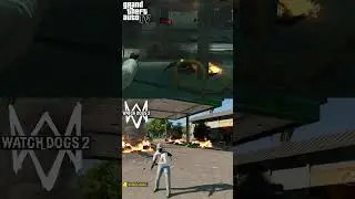 gta 4 vs Watch Dogs 2  Explosion physics  #shortsvideo #shorts #shortsyoutube