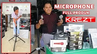 Full Produk Krezt microphone vocal kendang dan drum komplit Stand speaker BESI