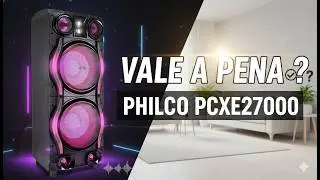 POT&Ecirc;NCIA M&Aacute;XIMA! Caixa de Som Philco Woofer Duplo 12