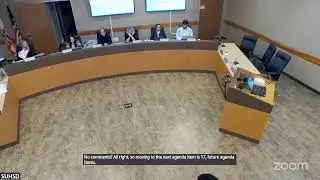 SUHSD Board Meeting December 10, 2025