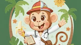 dr.monkey|Monkey Becomes a Doctor |2D 4K Animated Story #monkey #animation #inspiration #mbbsjourney