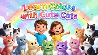 Learn Colors with Cute Cats | Color Song for Kids & Toddlers | Mango Kids Tv