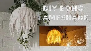 ENG-INA DIY Boho Lampshade 2021- reuse old tshirt trash to treasure project