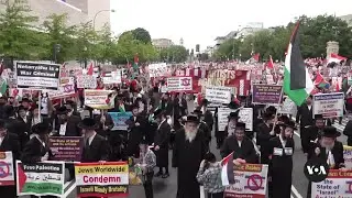 Thousands of pro-Palestinian protesters converge on US Capitol