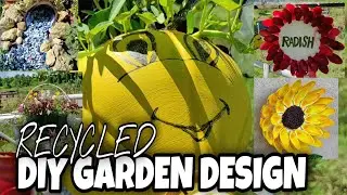 🔴DIY GARDEN DESIGNS | RECYCLED ITEMS | Garden Contest | @RuthVlogs82