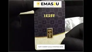 Istanbul Gold Refinery (IGR) 1 Gram Gold Bar 999.9 #goldbar #malaysia #emas2u #emas #emas999