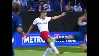 PUYOL being Rude!!OOPS!!*Just made his leg curved*!!!