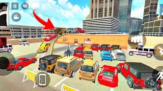 😍Franklin drove all the cars over the police station💥🔥 Indian theft Auto simulator game🚘