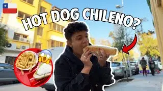COMIDA CALLEJERA EN CHILE 😱 “completo” de Chile | ¡SON ENORMES! 🌭🇨🇱  |  Vane&Will