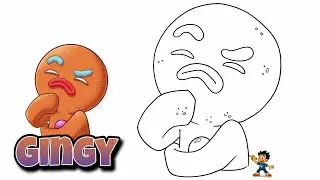 How to Draw Gingy #shrek #gingerbreadman #drawingvideo #drawing 
