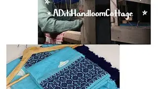 Sky-Blue Shador Mekhala | Elegant Assamese #Handloom Weave