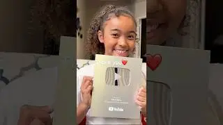 Silver creator award! Thank you everyone and thank you @YouTube 🫶🏽🫶🏽
